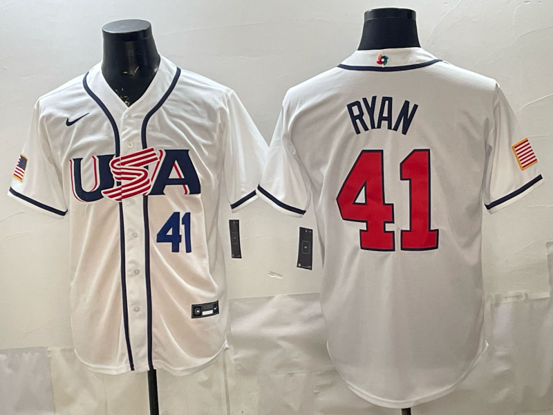 Men 2026 World cup white MLB Nike jersey 0052->->MLB Jersey